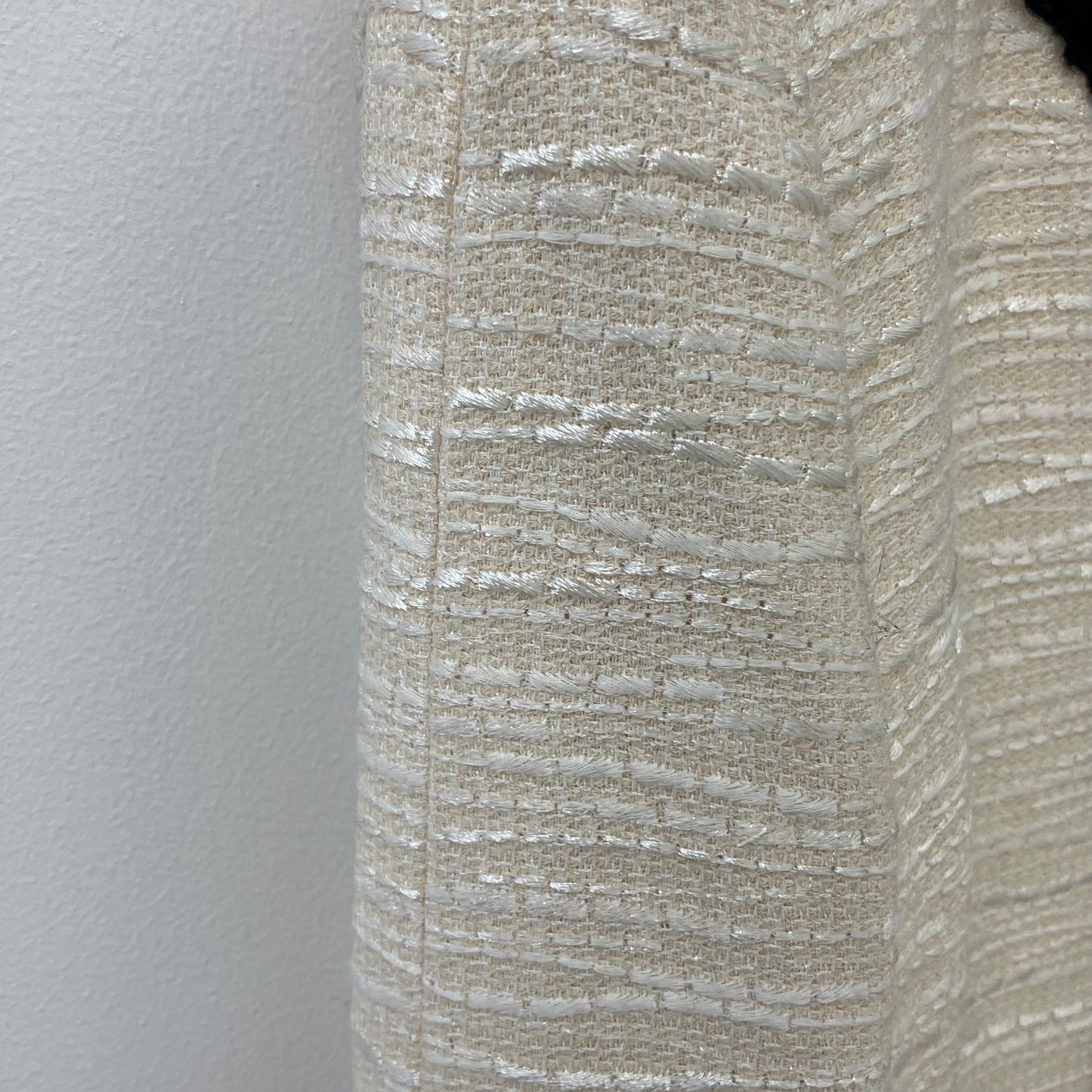 Chanel 2002 Collarless Single Breasted Jacket Ivory #38
