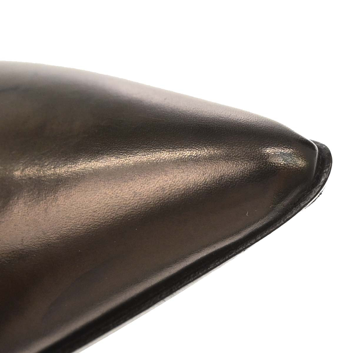 Louis Vuitton * Brown Leather Short Boots Shoes #36 1/2