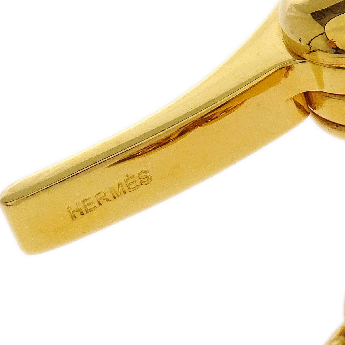 Hermes Filou Glove Holder Clip Gold Small Good