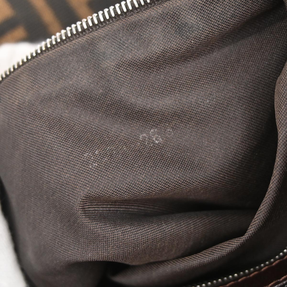 Fendi Brown Zucca Mamma Baguette Handbag