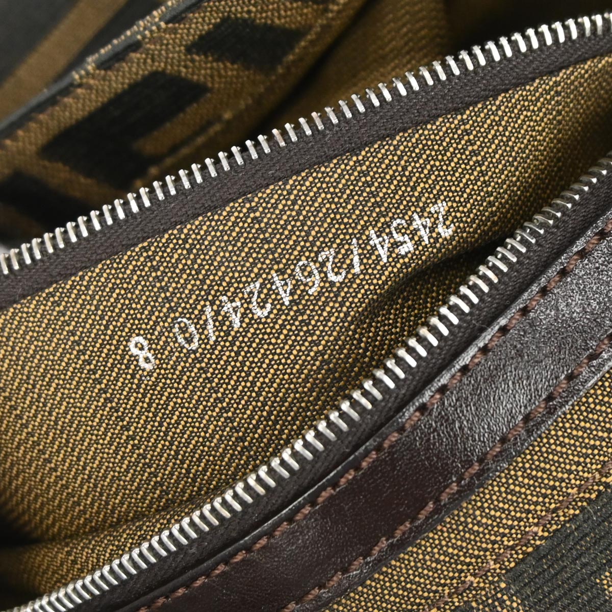 Fendi Brown Zucca Baguette Handbag