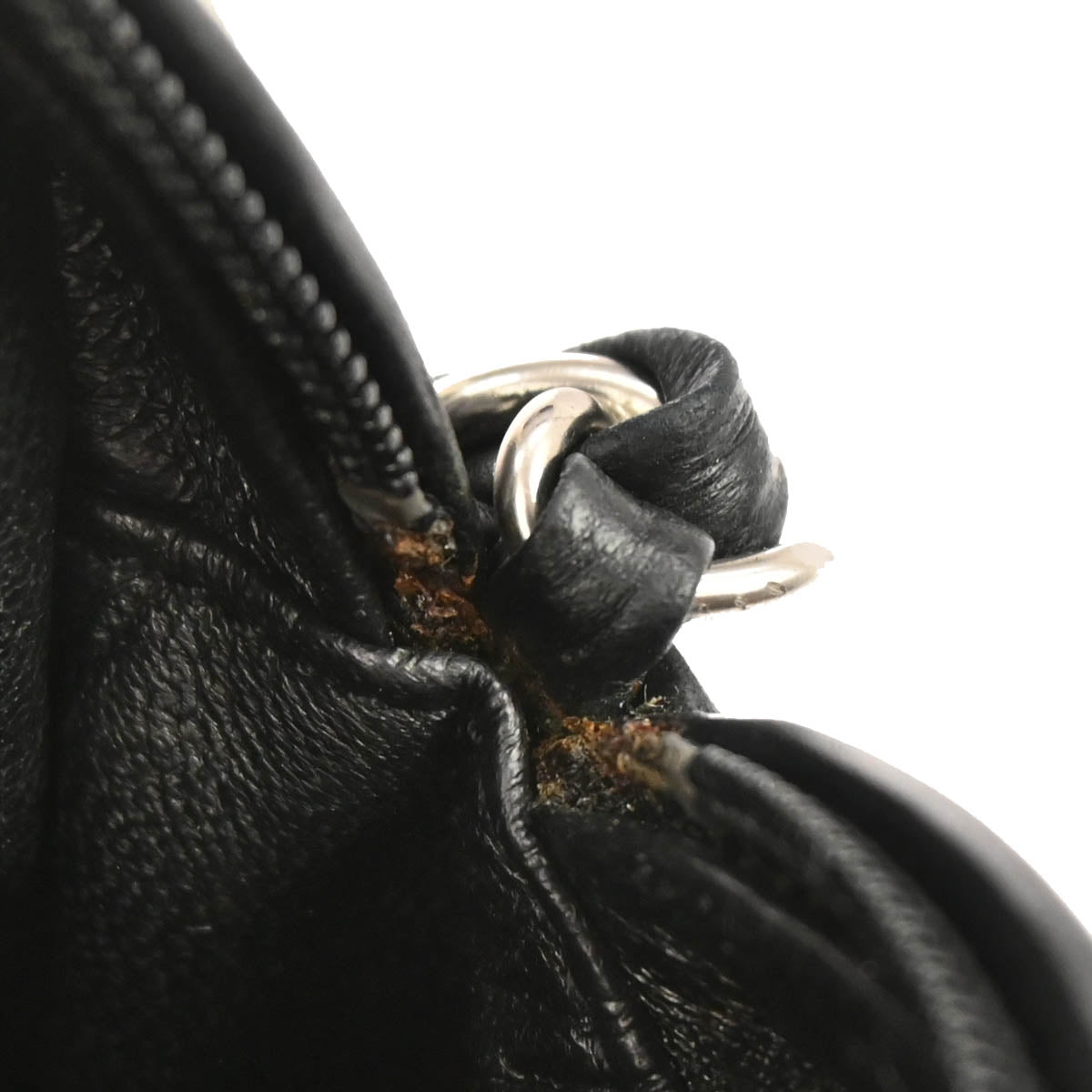 Chanel 2005-2006 Black Lambskin Chain Handbag