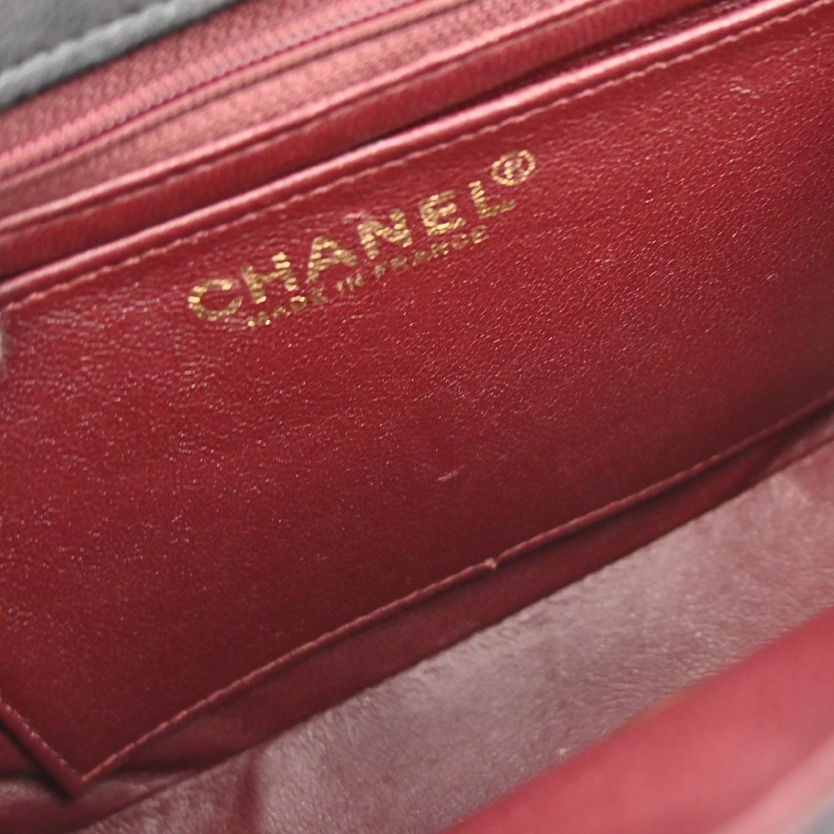 Chanel Black Lambskin Mini Classic Square Flap Shoulder Bag 17