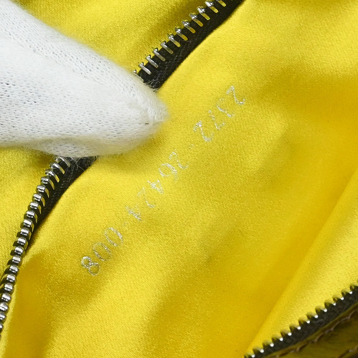 Fendi Navy Denim Beaded Baguette Handbag