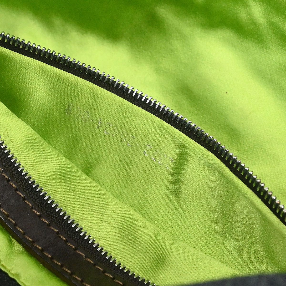 Fendi Navy Denim Floral Baguette Handbag