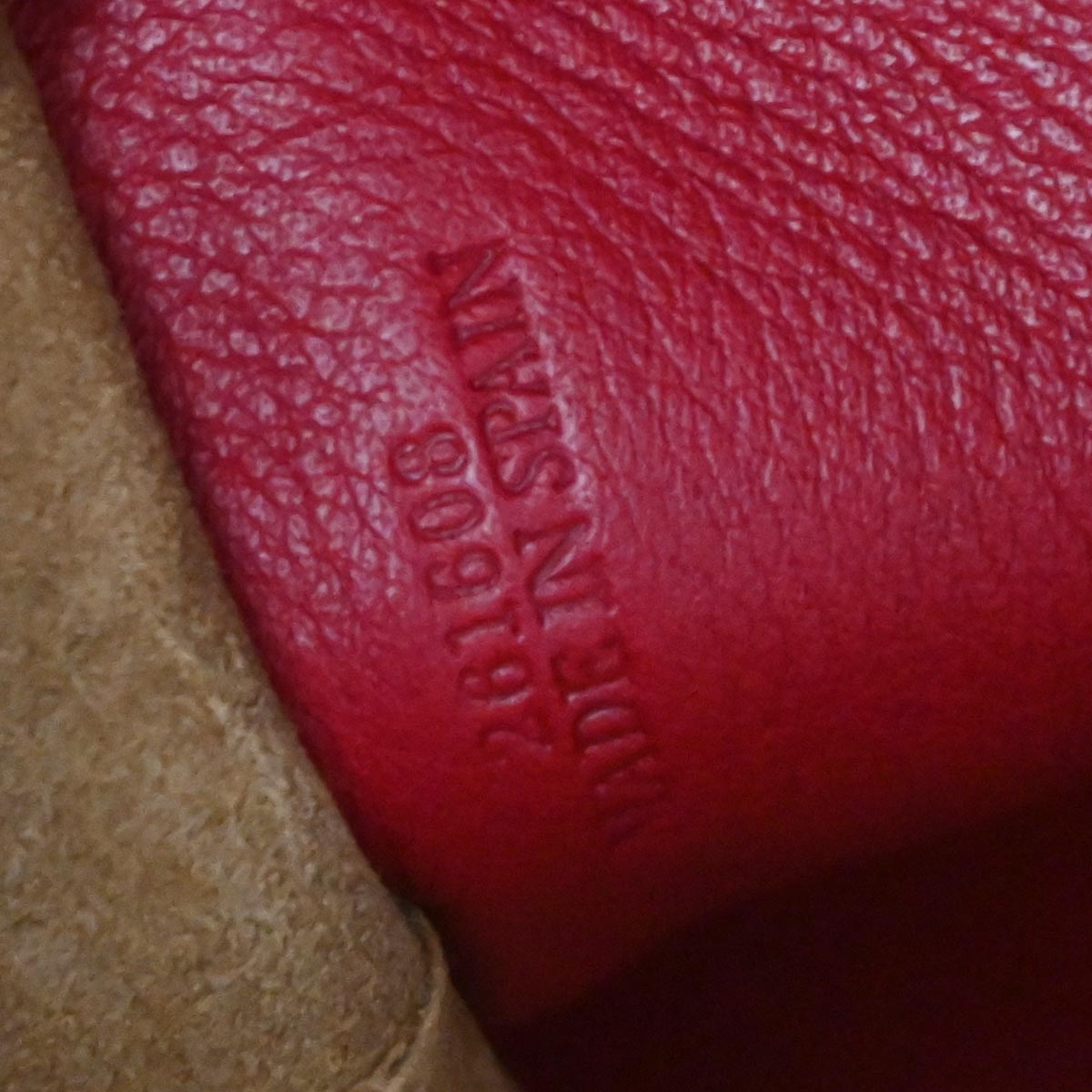 Loewe Red Leather Amazona 28 Multiplication 2way Shoulder Handbag