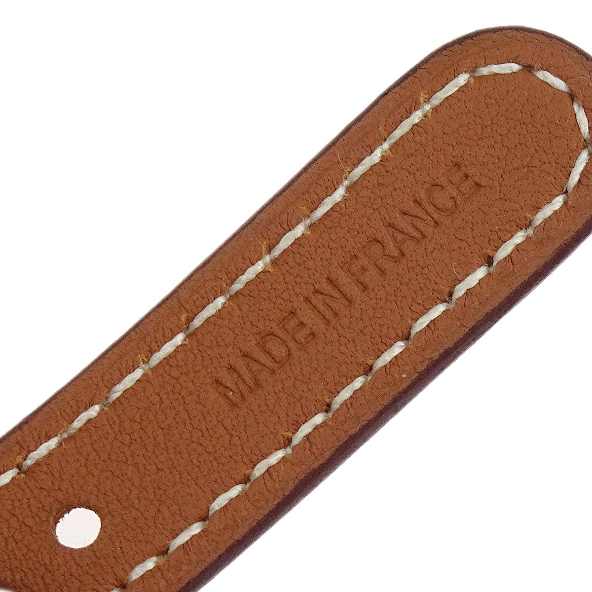 Hermes Brown Toile Collier De Chien ZigZag Manchette Bangle