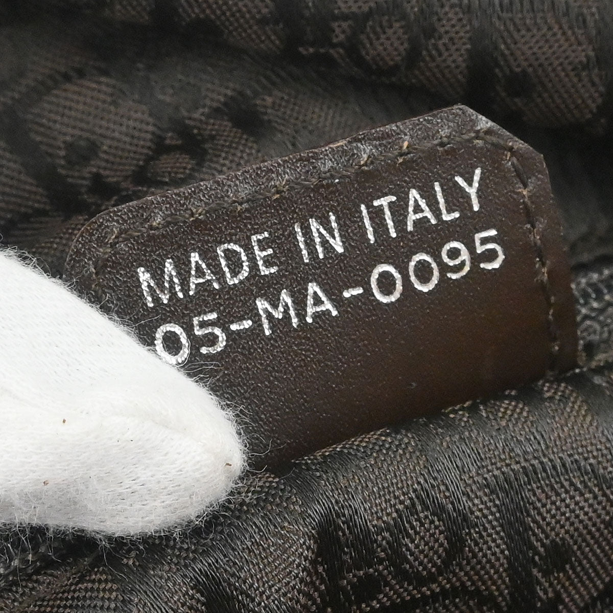 Christian Dior Brown Mouton Flight Handbag