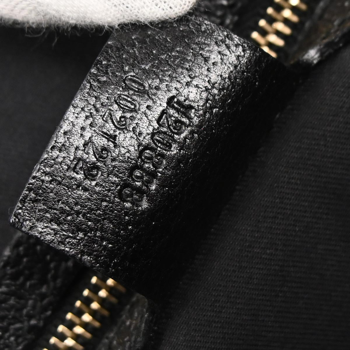 Gucci Black Canvas GG Hobo Handbag