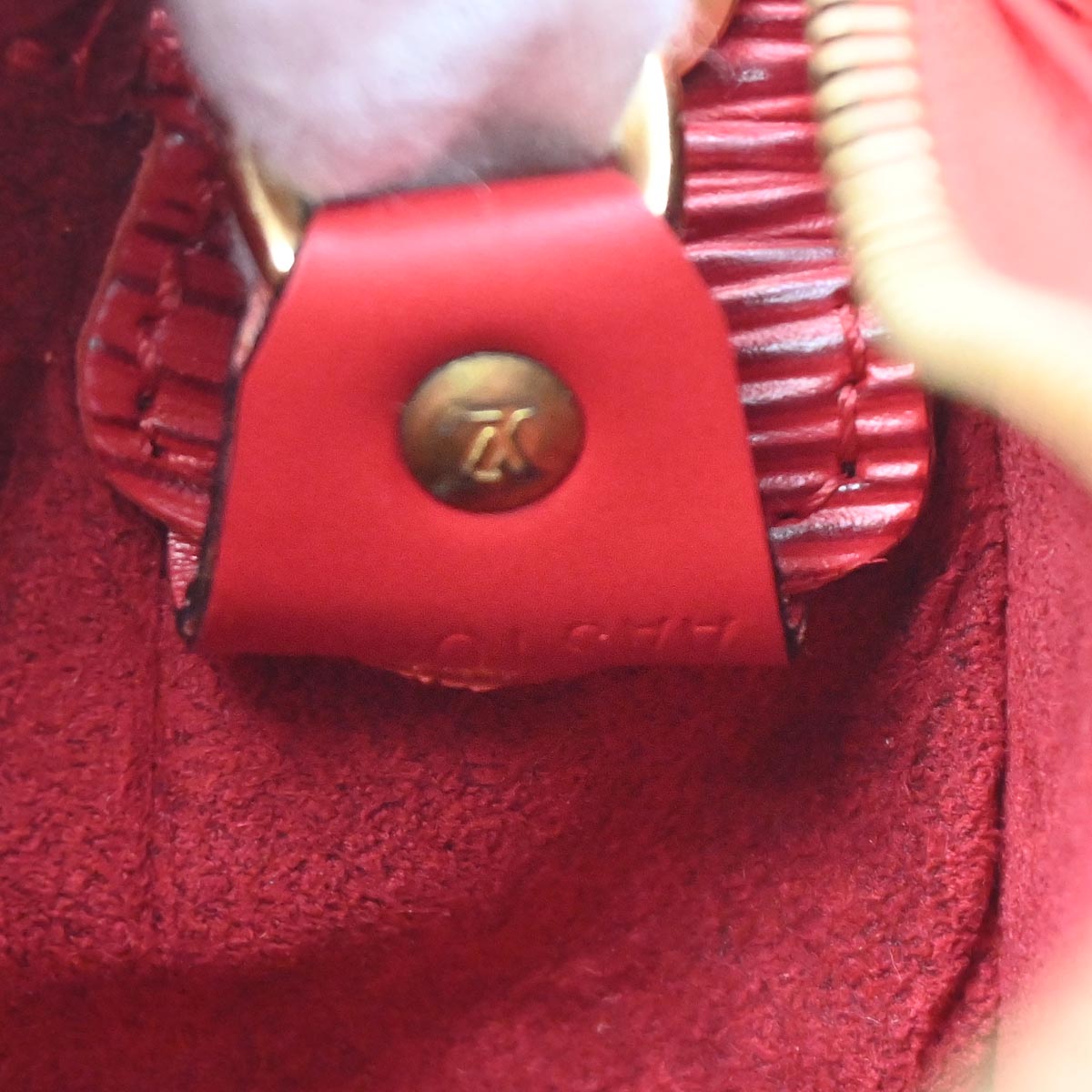 Louis Vuitton Red Epi Looping GM Handbag