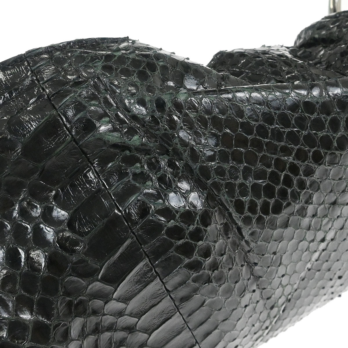 Christian Dior * Black Python Malice Handbag