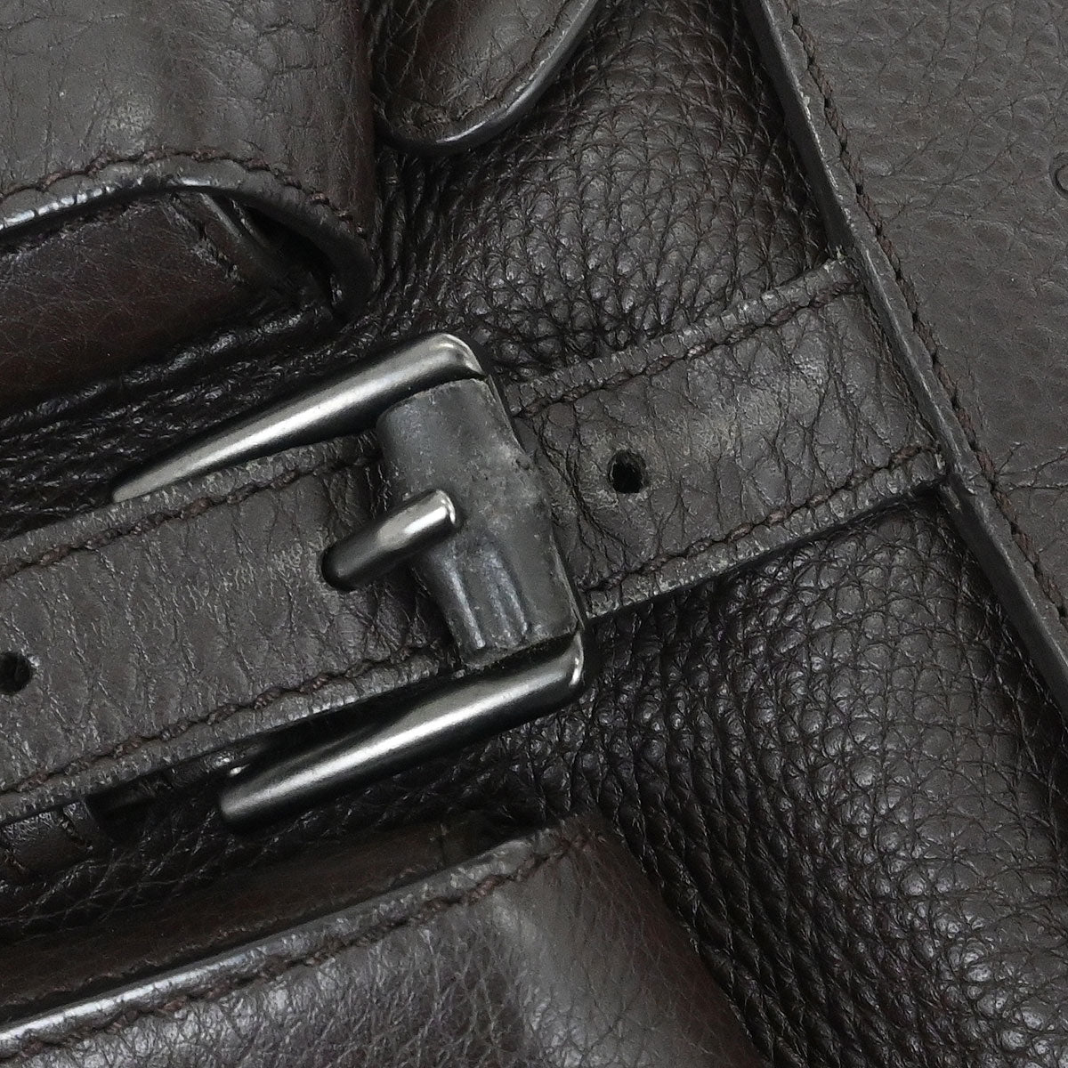 Gucci Dark Brown Bamboo Backpack