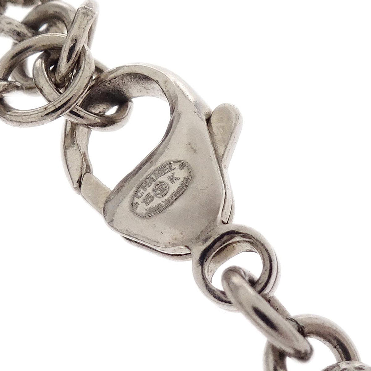 Chanel CC Bracelet Rhinestone Silver 15K