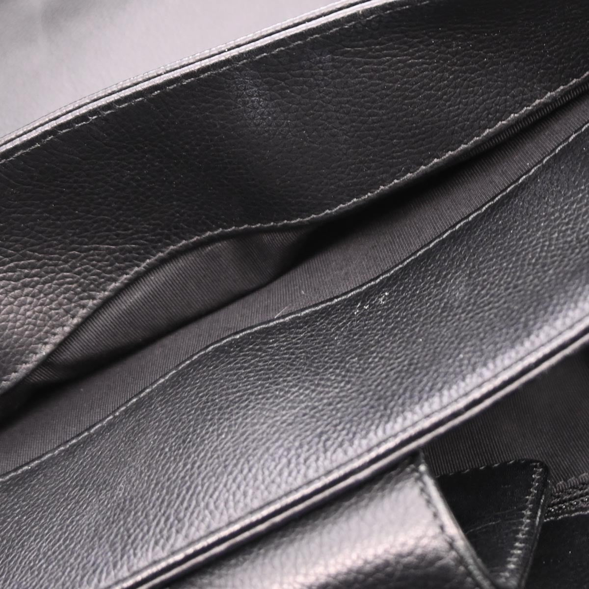 Chanel 2012 Black Calfskin Cerf Executive Tote Bag