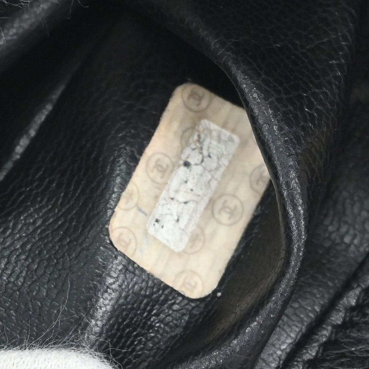 Chanel Black Lambskin Triple CC Drawstring Shoulder Bag