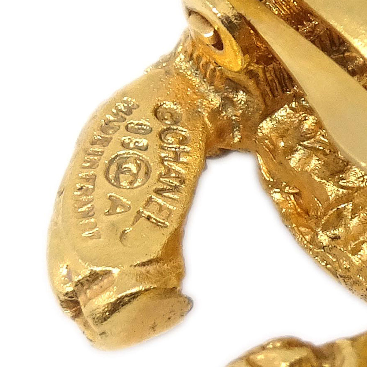 Chanel CC Clip-On Earrings Gold 93A