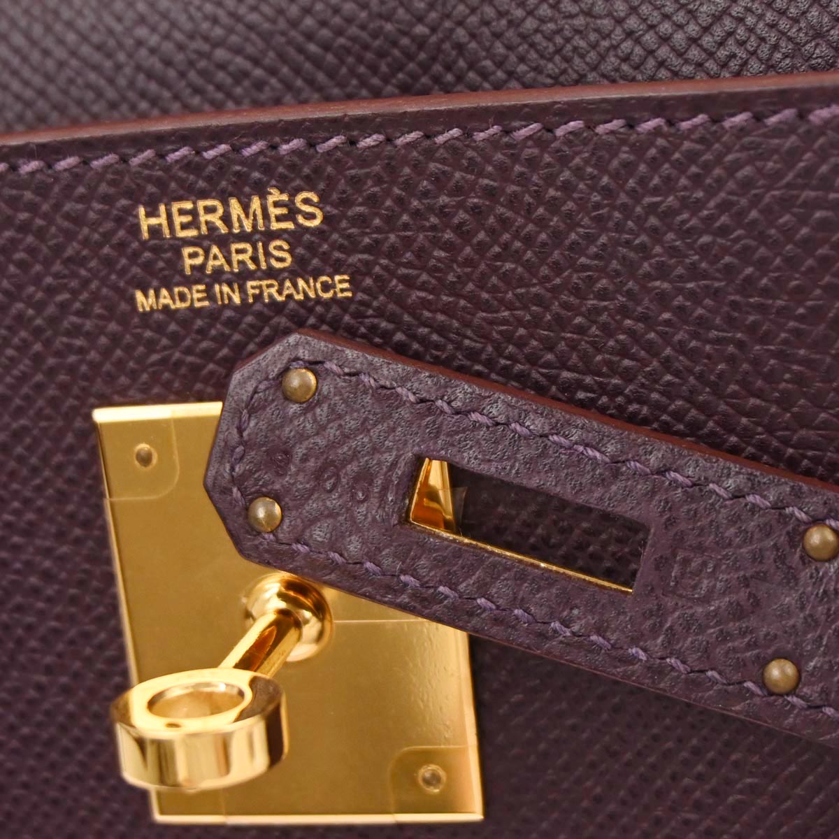 Hermes Raisin Epsom Kelly 32 Retourne 2way Shoulder Handbag