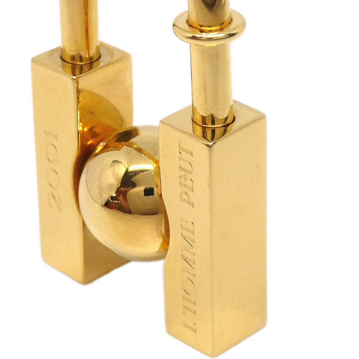 Hermes 2001 Earth Cadena Padlock Gold Small Good