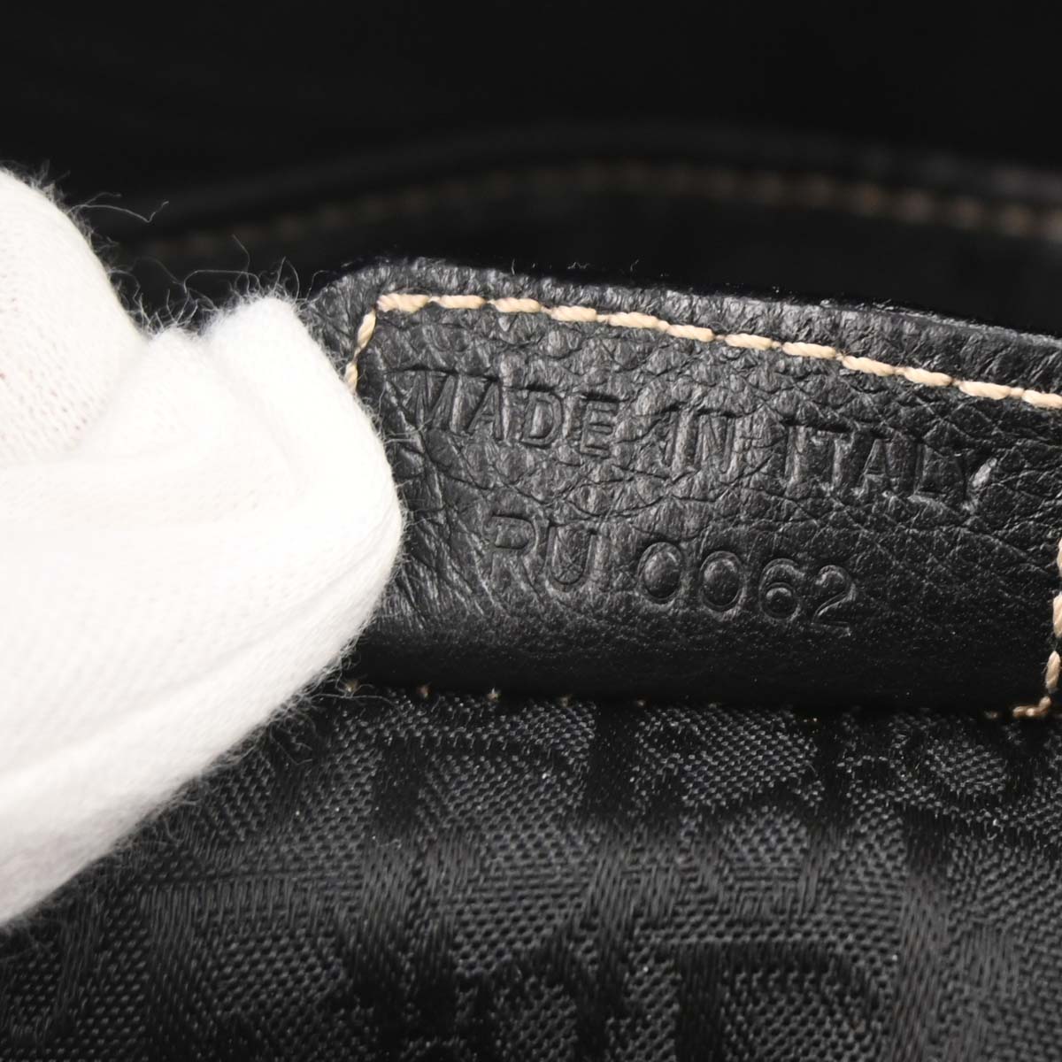 Christian Dior Black Leather Saddle Handbag