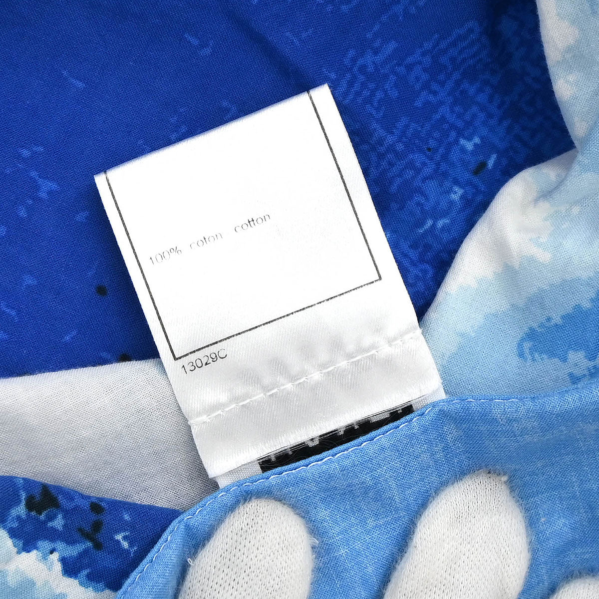 Chanel 2002 Surf Line Short Sleeve Shirt Blouse Top Blue #42