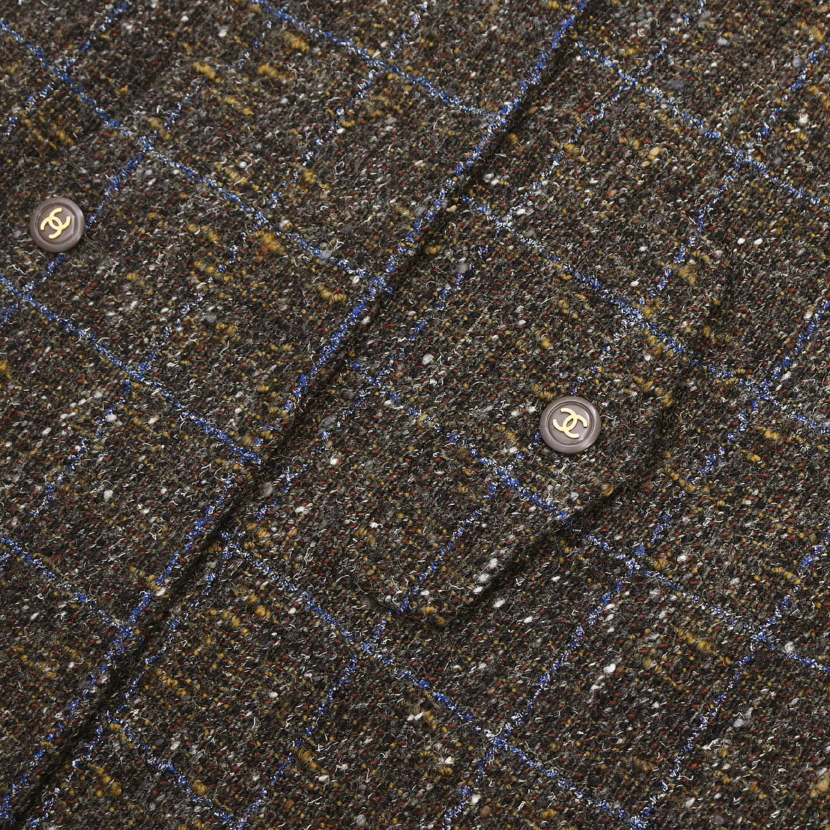 Chanel 1994 Setup Suit Jacket Skirt Brown #36