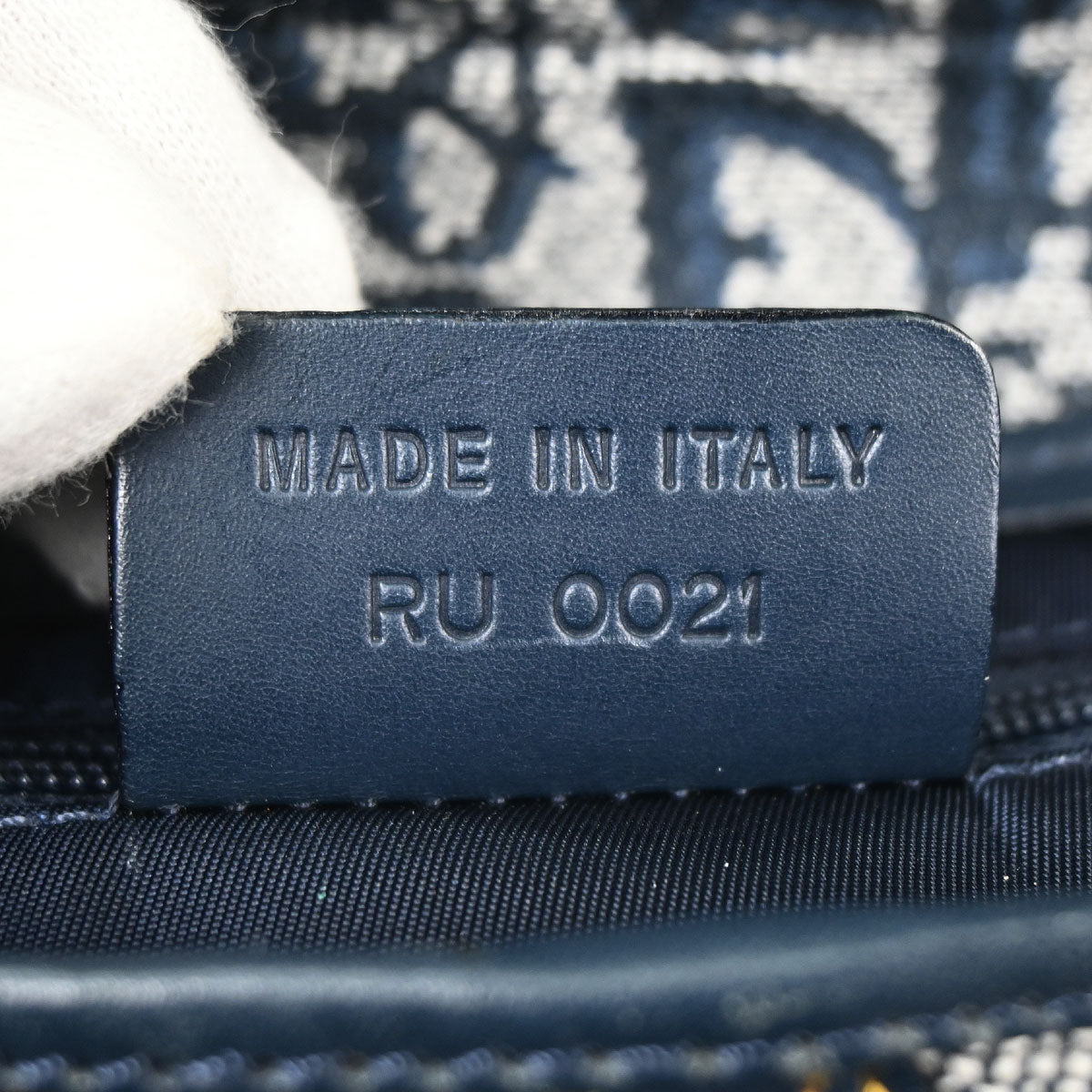 Christian Dior Navy Trotter Saddle Handbag