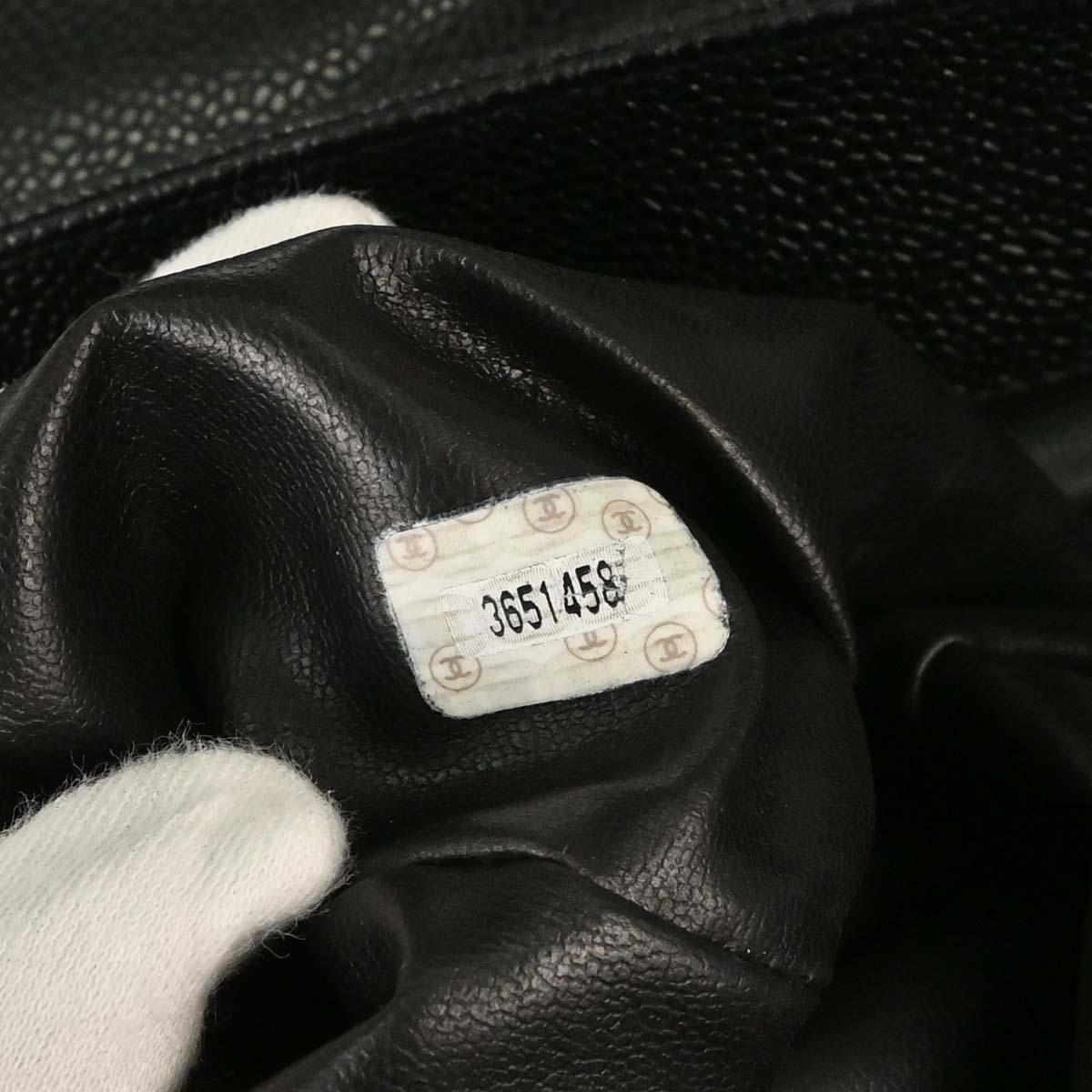 Chanel 1994-1996 Black Caviar Skin Backpack