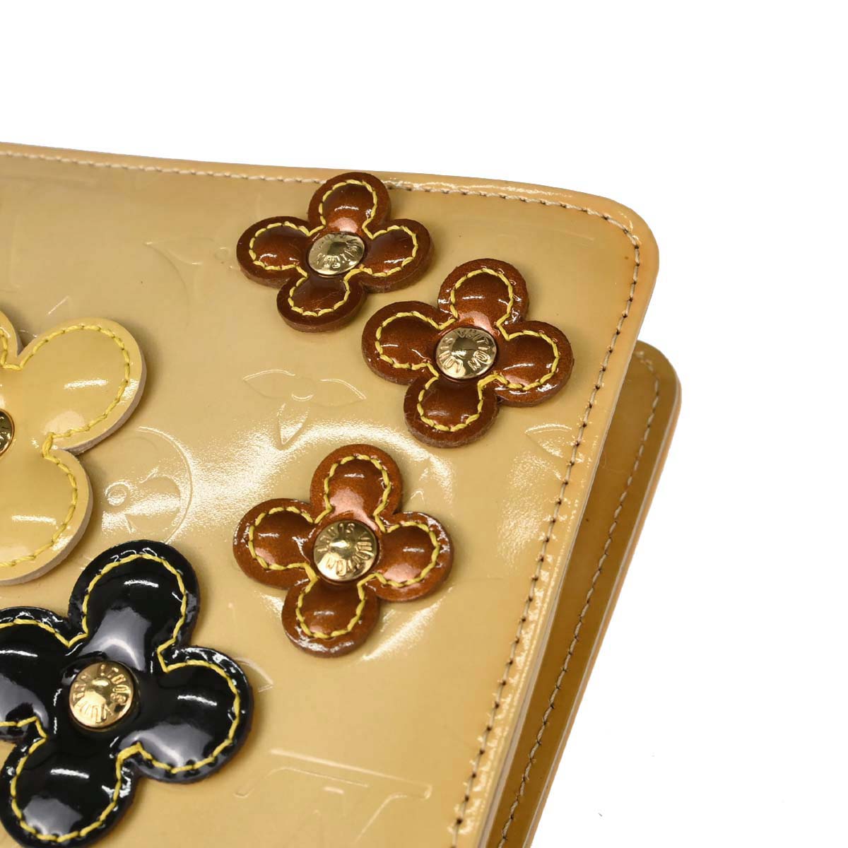 Louis Vuitton Beige Vernis Flower Lexington Handbag M92246