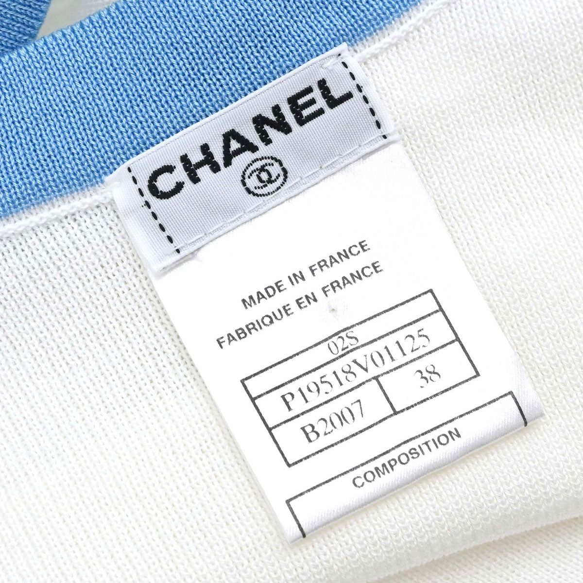 Chanel 2002 Long Sleeve T-shirt Top White #38