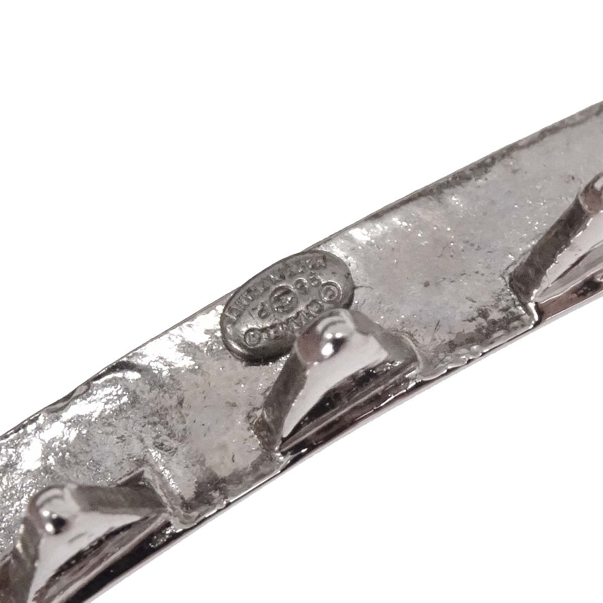 Chanel Hair Clip Hairpin Barrette Silver 98P