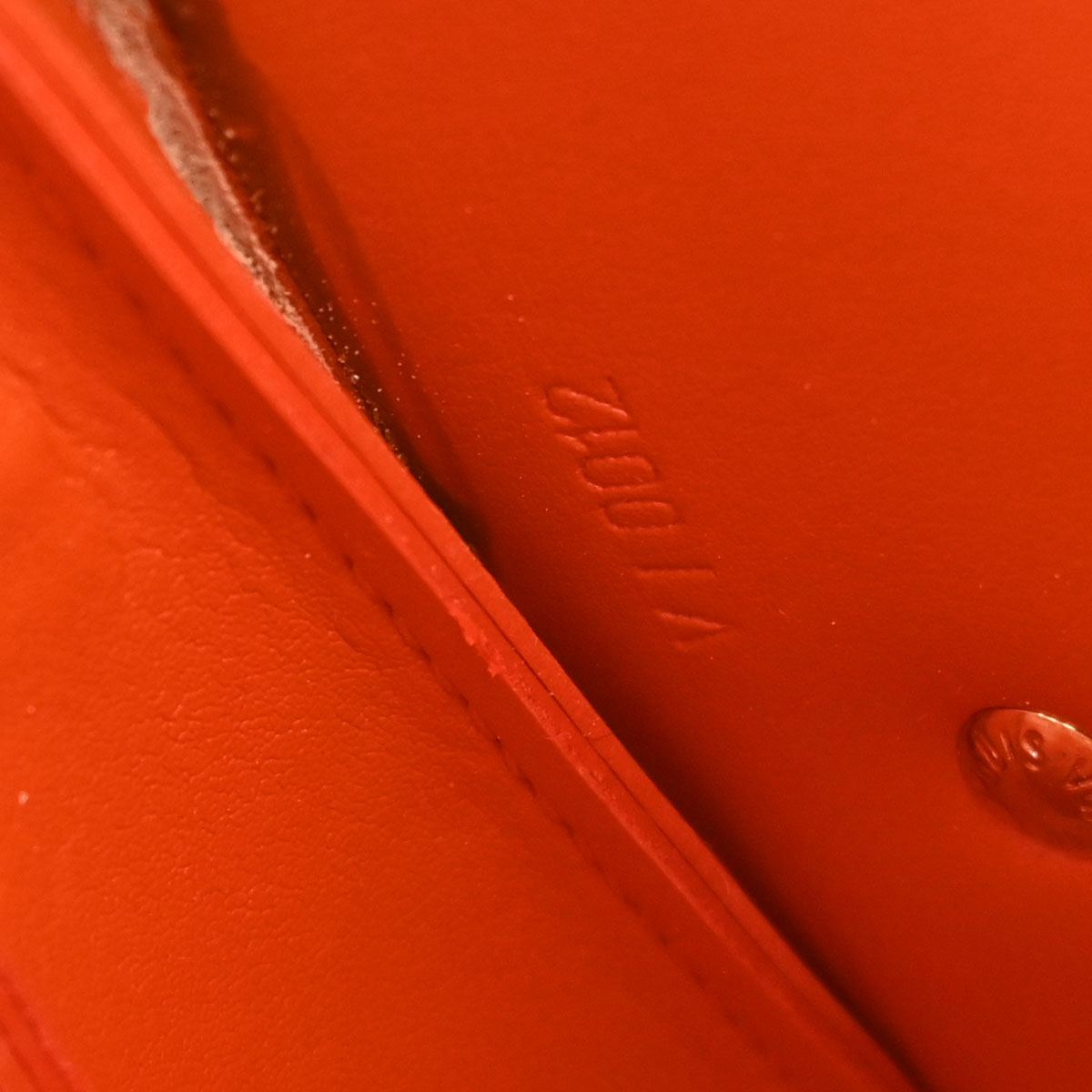 Louis Vuitton Orange Vernis Flower Lexington Handbag M92247