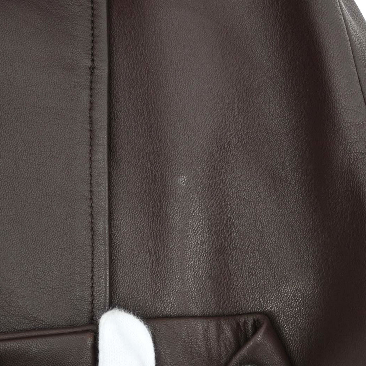 Loewe Leather Coat Brown #36