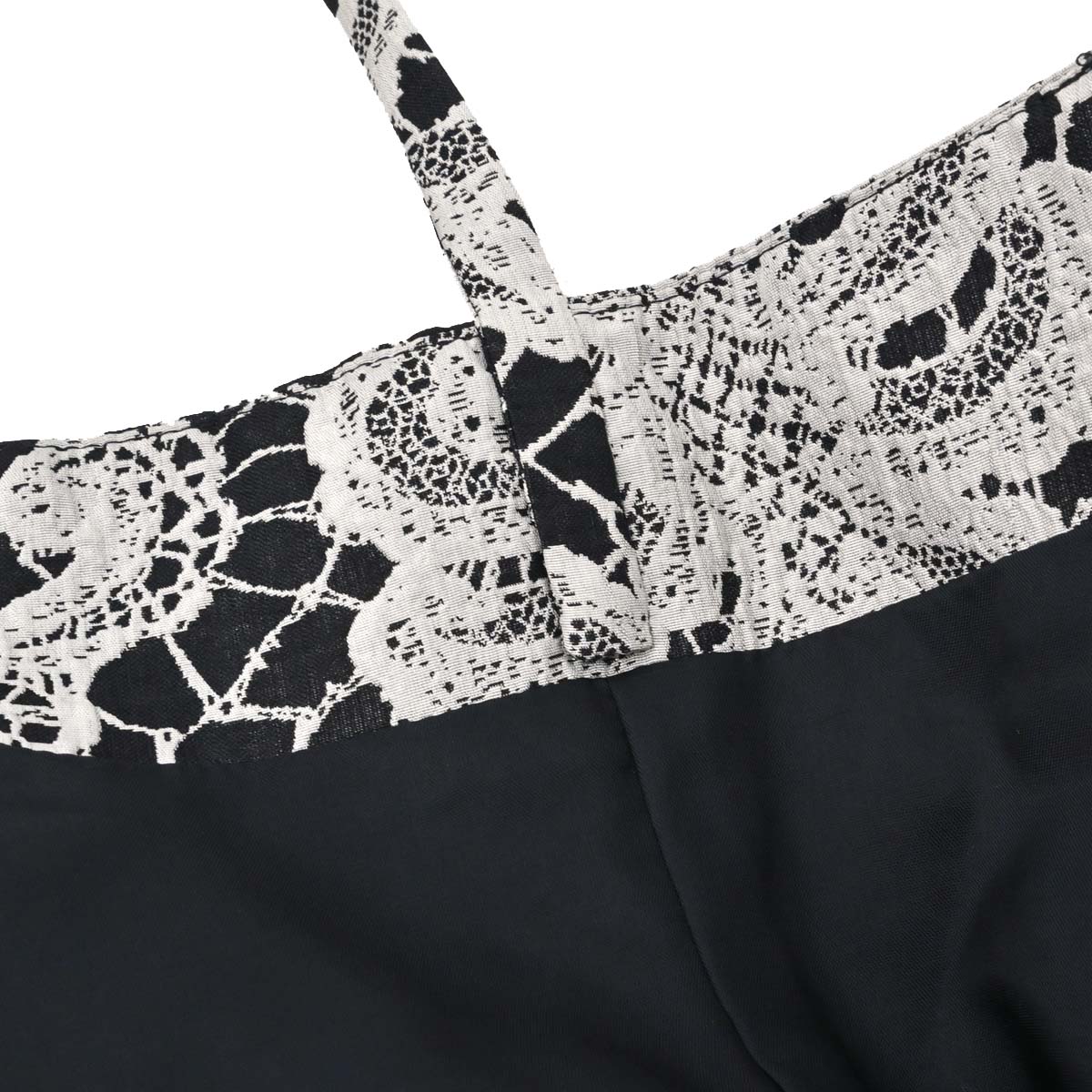 Christian Dior Camisole Dress Print Black Gray #36–38