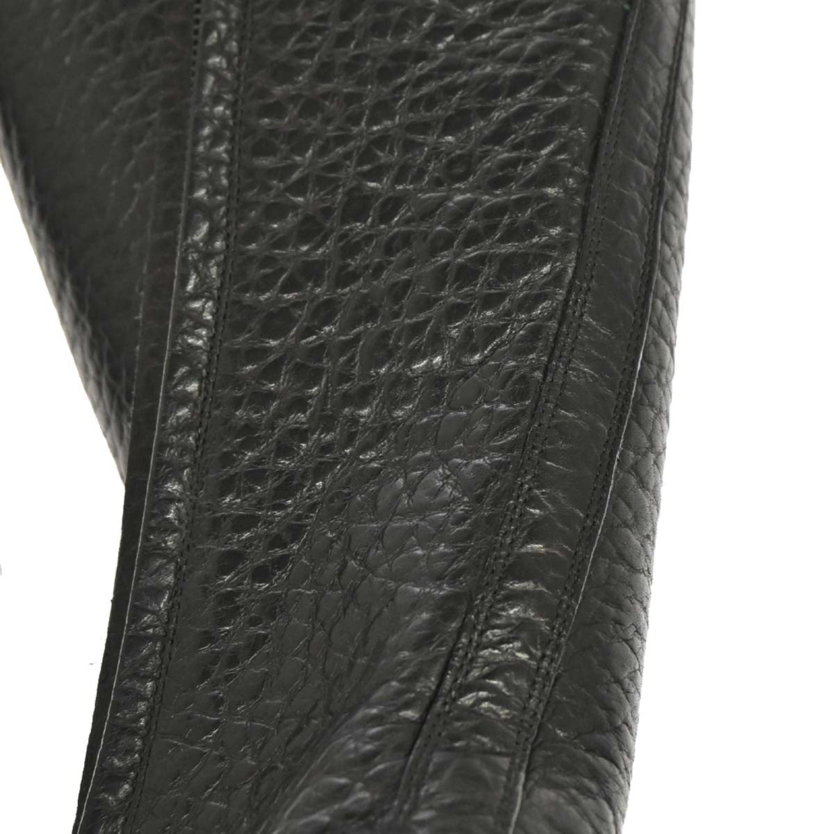Louis Vuitton * Black Leather Boots Shoes #35 1/2