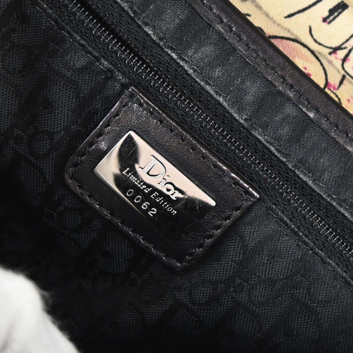 Christian Dior Beige Canvas John Galliano Saddle Handbag