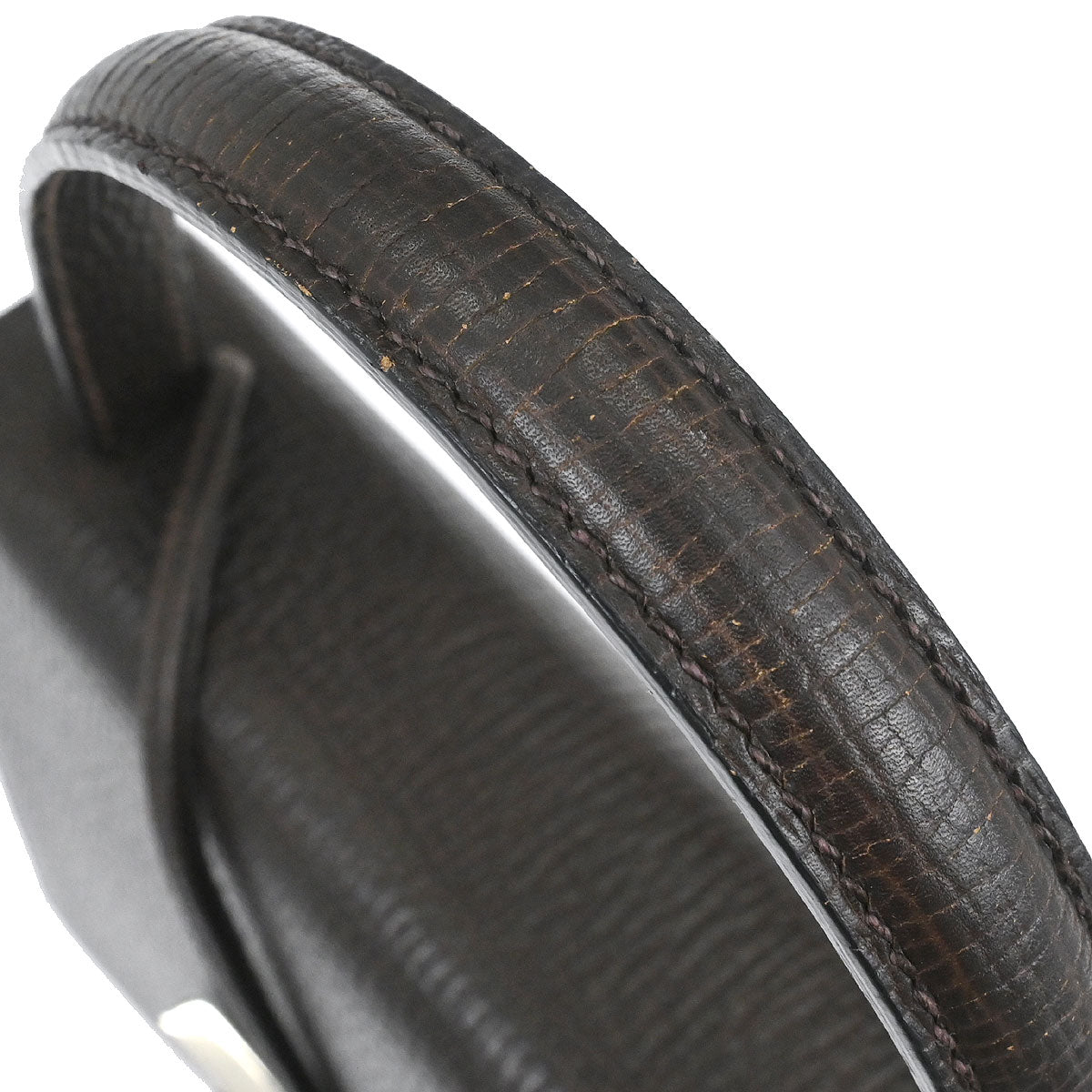 Loewe Dark Brown Leather Barcelona 2way Shoulder Handbag