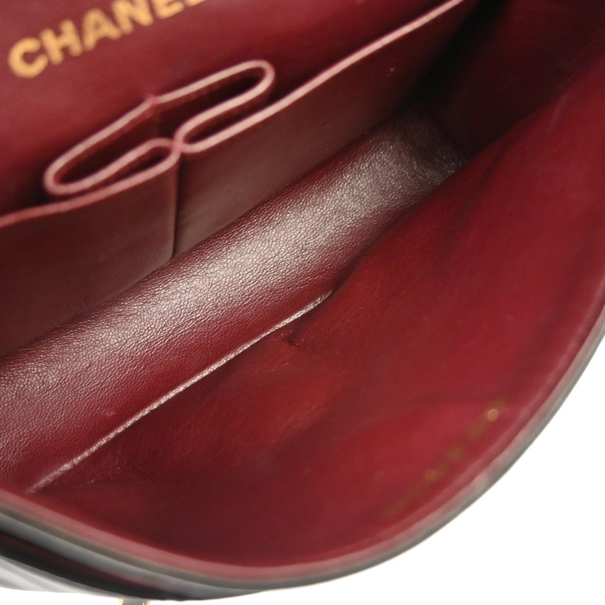 Chanel 1991-1994 Black Lambskin Small Classic Double Flap Shoulder Bag