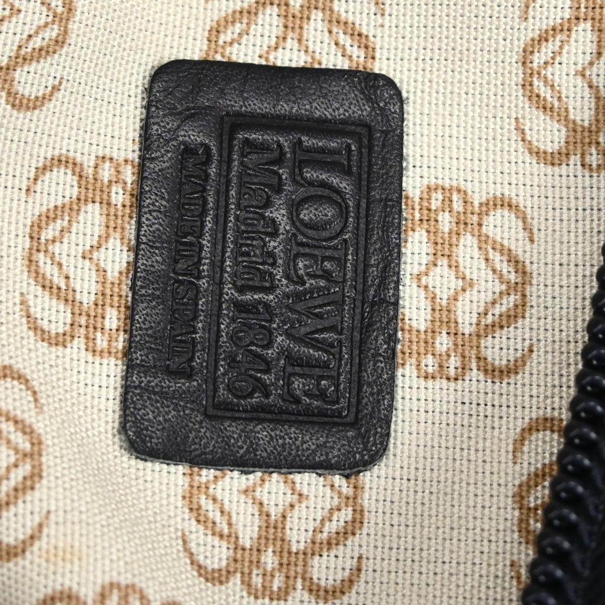 Loewe Black Anagram Travel Handbag