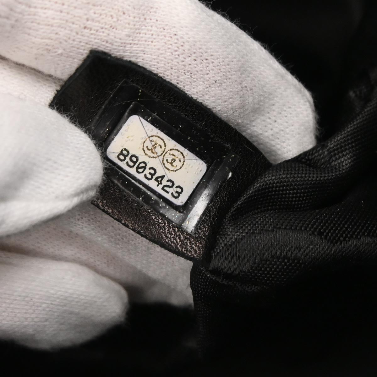 Chanel 2003-2004 Black Caviar Skin Handbag