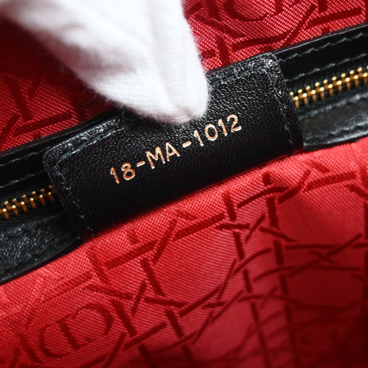 Christian Dior Black Lambskin Large Lady Dior Cannage 2way Shoulder Handbag