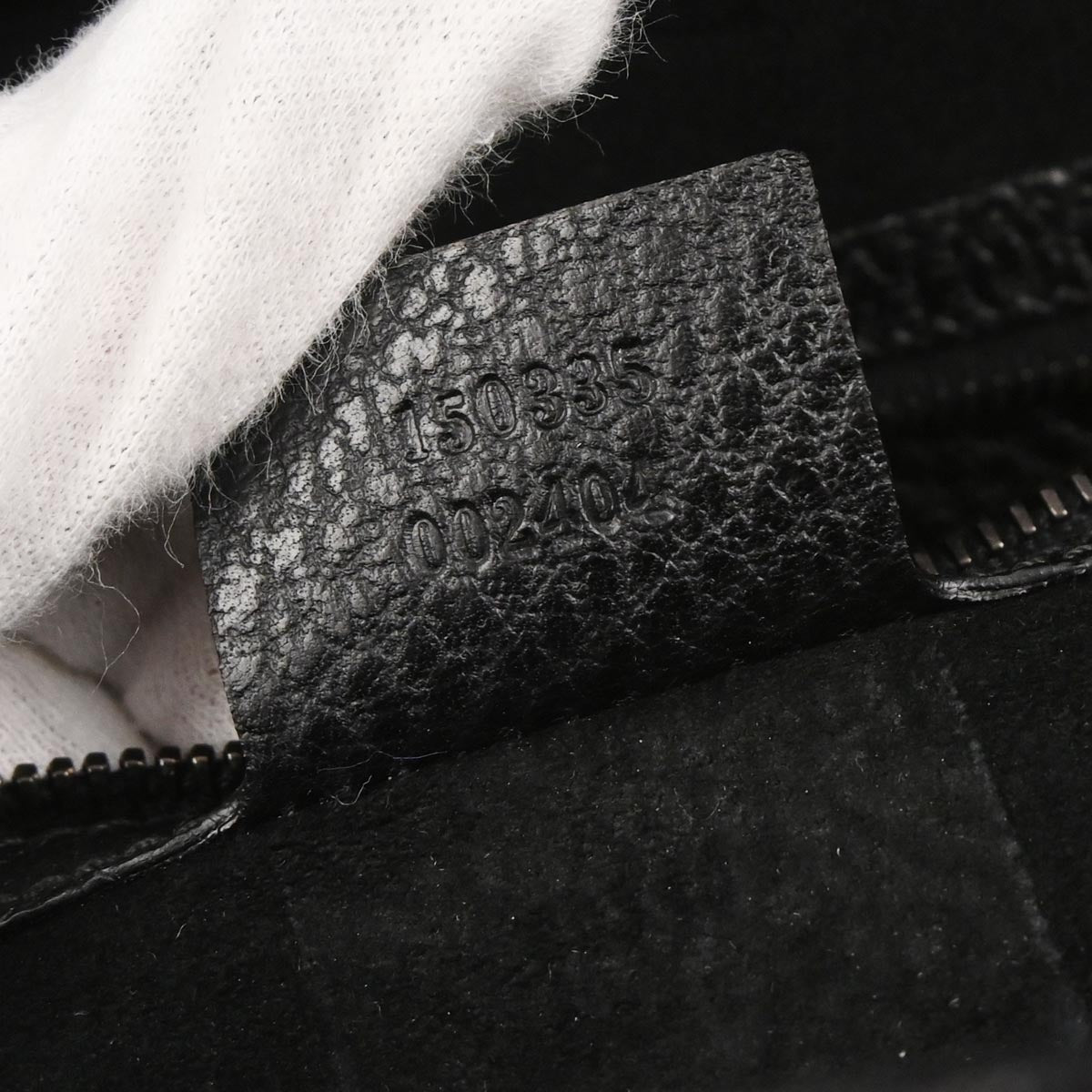 Gucci Black Leather Sherry Line Treasure Duffle Handbag