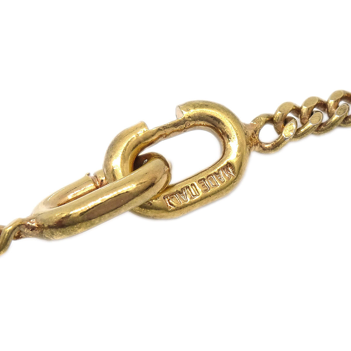 Celine Gold Chain Macadam Necklace