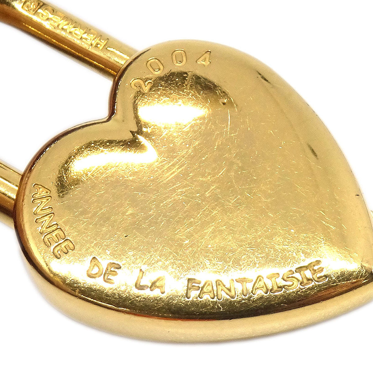 Hermes Annee De La Fantaisie Cadena Padlock Gold Small Good