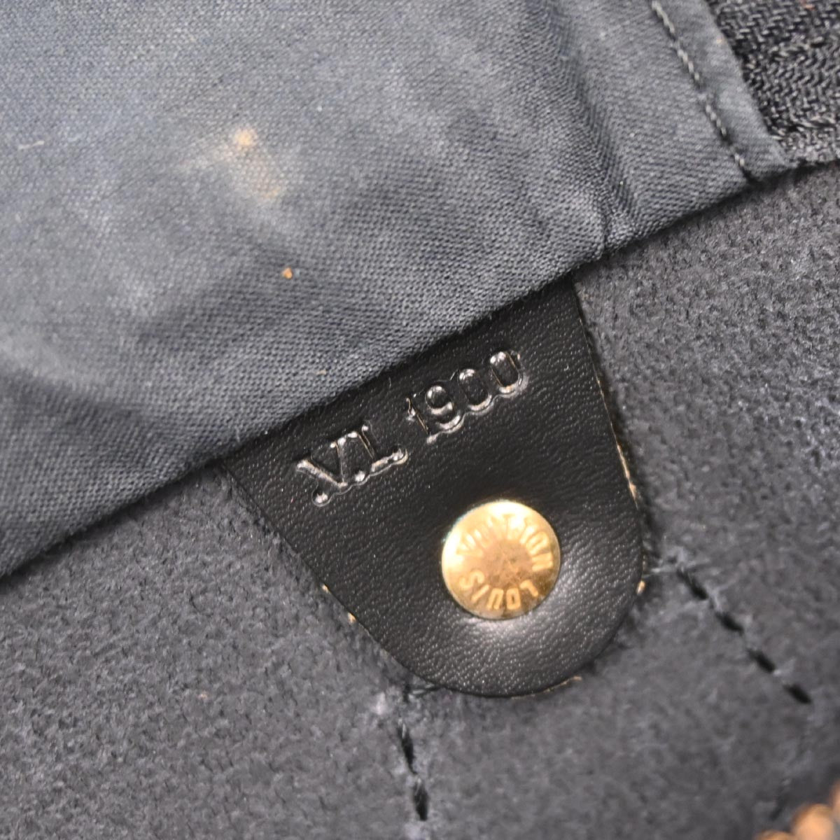 Louis Vuitton Black Epi Speedy 35 Duffle Handbag M42992