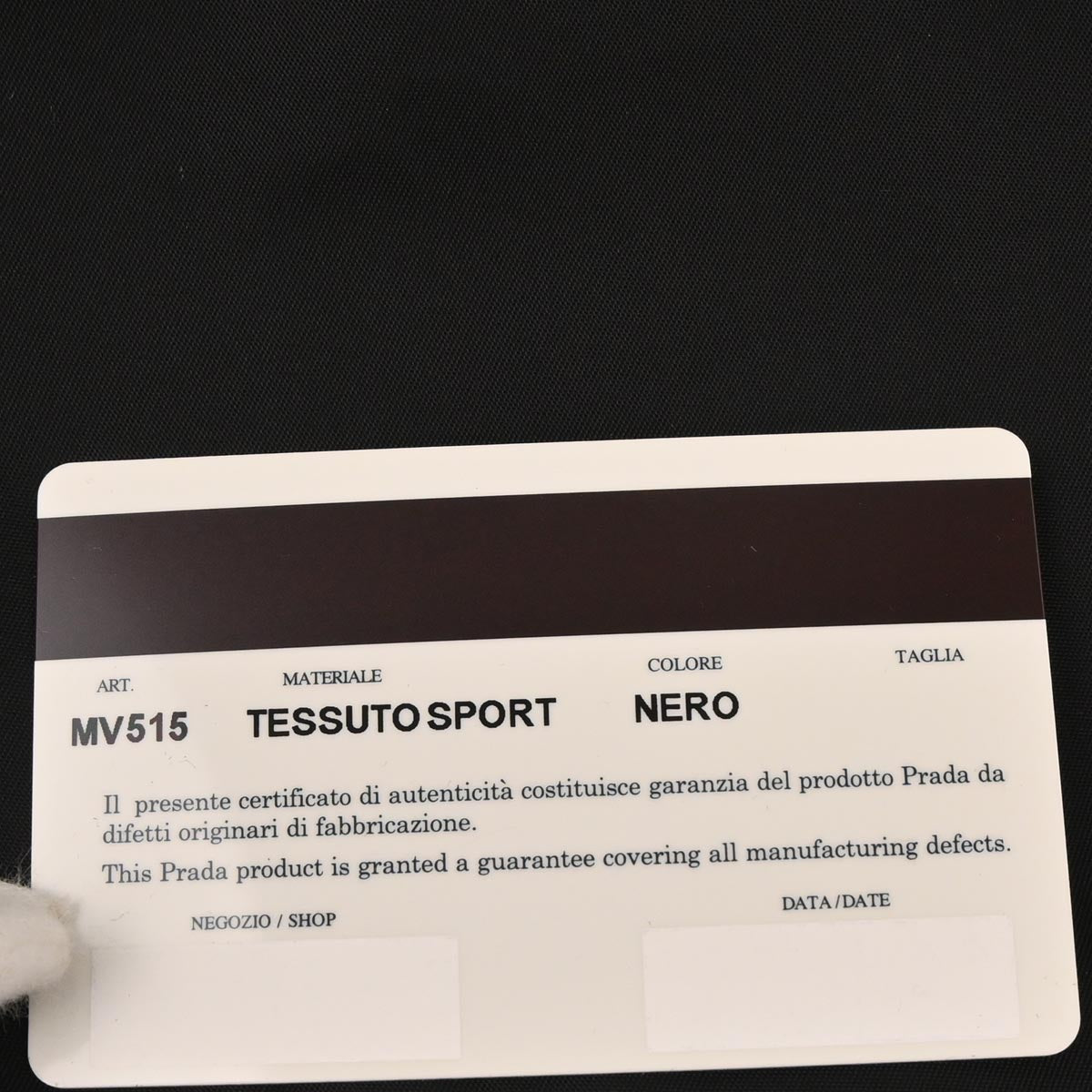 Prada Black Nylon Handbag