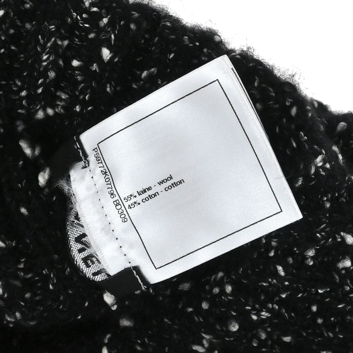 Chanel Black Hat #M Small Good