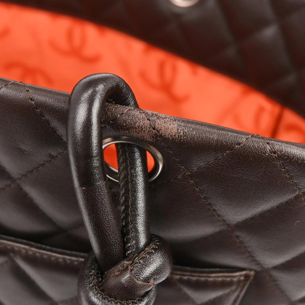 Chanel Brown Calfskin Cambon Ligne Tote Handbag