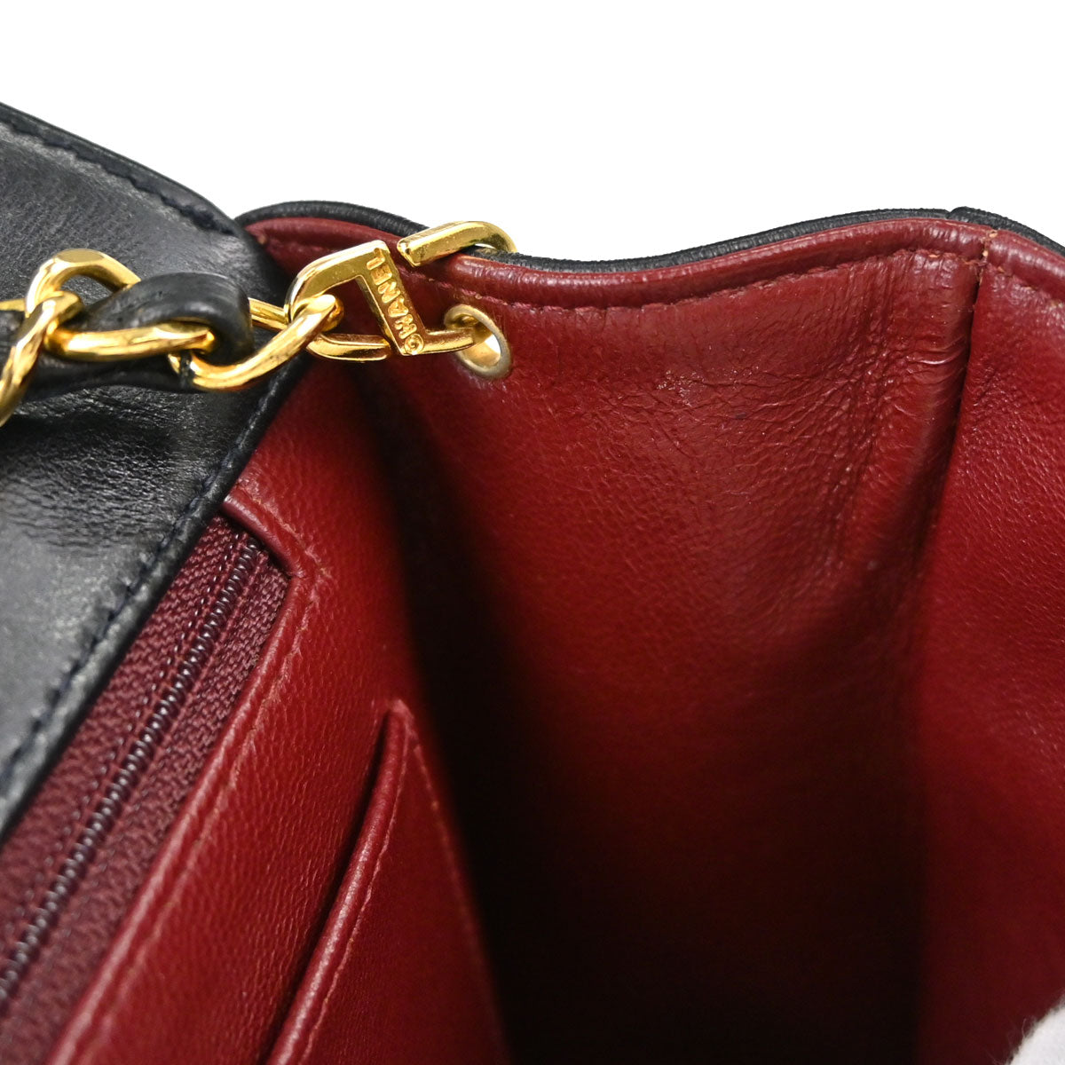 Chanel Black Lambskin Medium Diana Shoulder Bag
