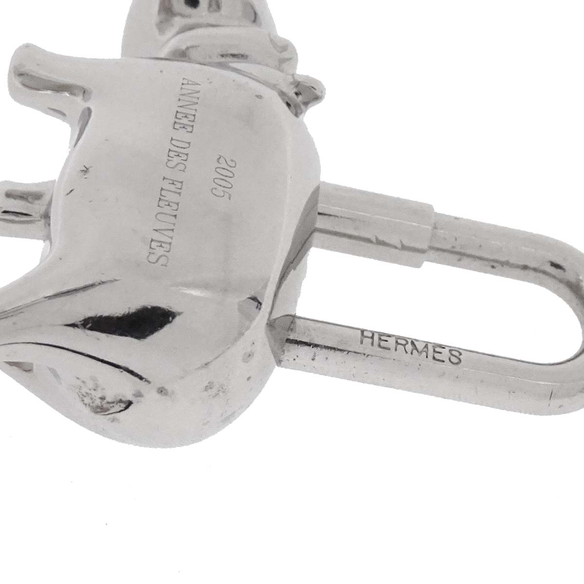 Hermes 2005 Annee Des Fleuves Cadena Silver Small Good