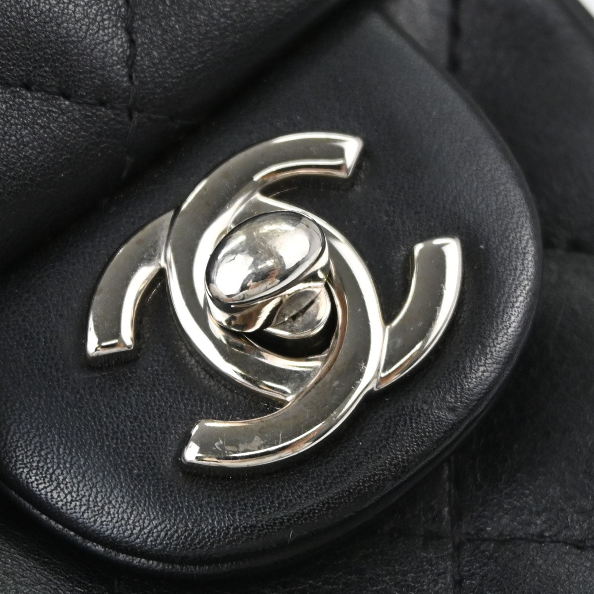 Chanel Black Calfskin Cambon Ligne Reporter Bag Handbag